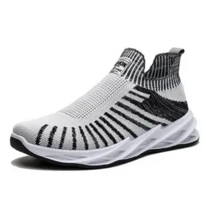 Gadgetorist Men'S Fashion Mesh Breathable Lightweight Stripe Sneakers