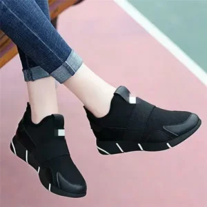 Gadgetorist Women Fashion Slip On Round-Toe Shoes