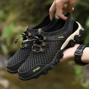 Gadgetorist Men Fashion Mesh Wear-Resistant Hiking Sneakers