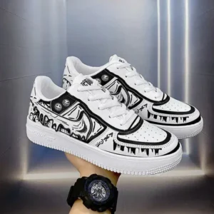 Gadgetorist Men Fashion Graffiti Breathable Sneakers