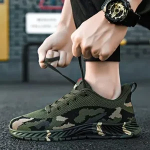 Gadgetorist Men'S Casual Mesh Breathable Camouflage Sneakers