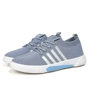 Gadgetorist Men'S Fashion Stripe Lightweight Breathable Low Top Sneakers