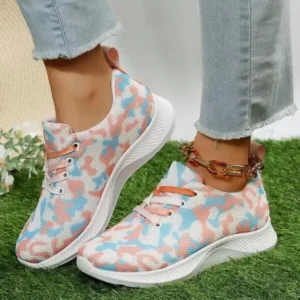 Gadgetorist Summer Women Fashion Breathable Casual Colorful Printed Sneakers