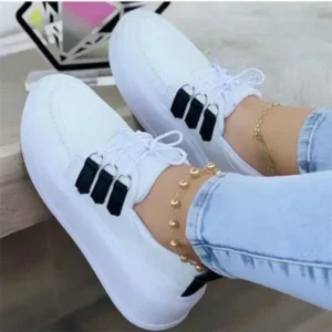 Gadgetorist Women Fashion Lace-Up Sneakers